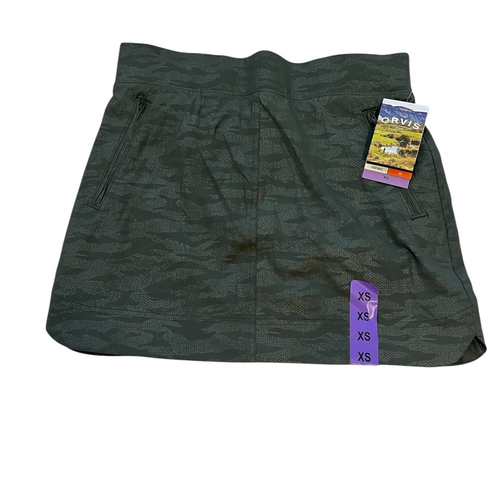 Orvis Olive Green Camo Athletic Skort